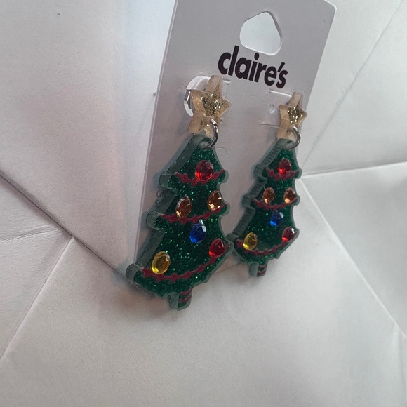 Christmas tree earrings - Picture 2 of 3